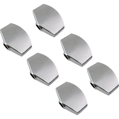 Durable 6 Pieces Guitar Tuner Tuning Peg Button Machine Heads for Electric/Acoustic/Wood Guitar Accessory Silver