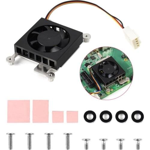 CM4 Dedicated Cooling Fan With Thermal Tapes Heatsinks For Raspberry Pi Compute Module 4