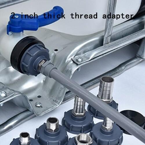 Ton barrel valve joint ton barrel fittings ton barrel 2 "thick wire adapter 60 thick thread diameter adapter 1Pcs