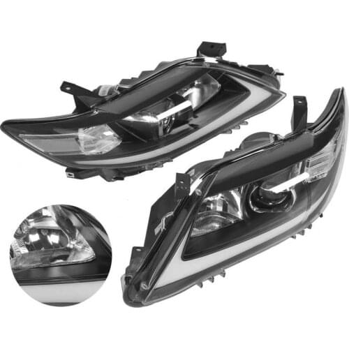 VLAND LED Projector Dynamic Headlights DRL Clear Lens For Toyota Camry XV40 2010-2011 LHD