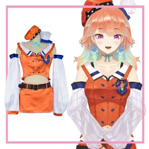 Vtuber Hololive Takanashi Kiara Lovely Uniform Cosplay Costume Halloween Carnival Party Outfit Women 2021 NEW