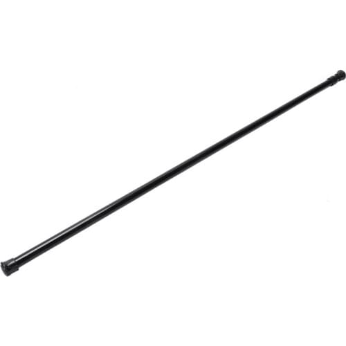 Extendable Telescopic Spring Loaded Net Voile Tension Curtain Rail Pole Rods,70~120cm,Black