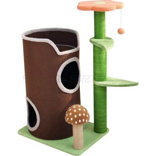 High Grade Multilayer Large Cat Climbing Frame Pet Products Toys Shelves Furniture Cat Tree House