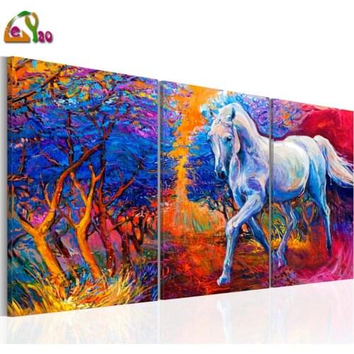 5d Diy Diamond Painting Valley of Fantasy Landscape Horse Diy Full Diamond Embroidery Mosaic Picture of Rhinestone Home Decor