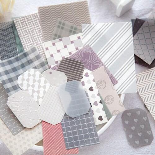 60pcs Natural Fresh Color Mixing Scrapbook Journal Gift Craft Planner Art Project Decoration Material Paper Supplies Crafting
