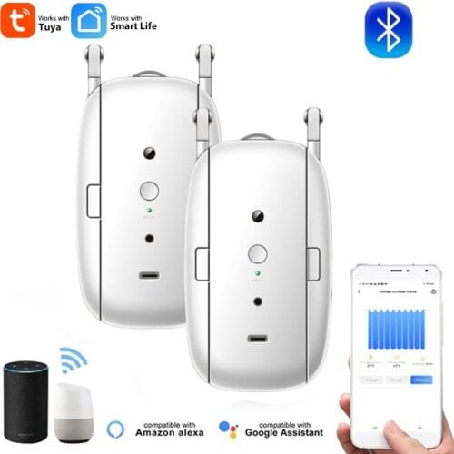 Tuya Automatic Bluetooth-compatible Curtain Opener Closer Robot Wireless Smart Curtain Motor Timer APP Voice Control Smart Home