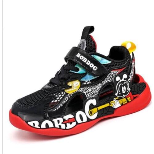 Summer 2021 New Mesh Kids Sneakers Lightweight Casual Breathable Boys Shoes Fashionable Non-slip Childrens Running Shoes Zapat