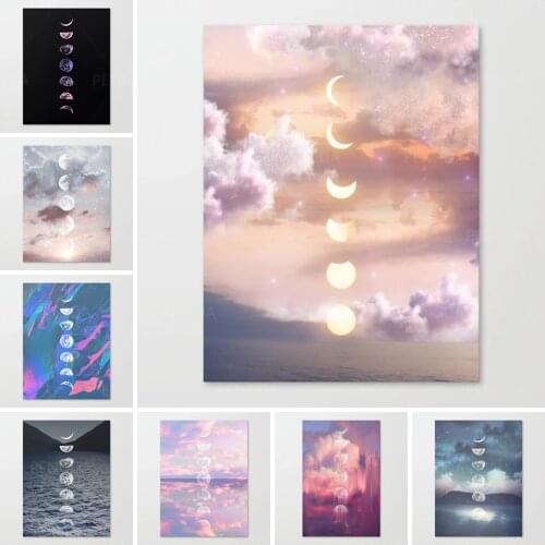 HD Printed Before the Sunrise Canvas Painting Modular Moon Poster Home Decor For Modern Living Room Wall Art Pictures Framework