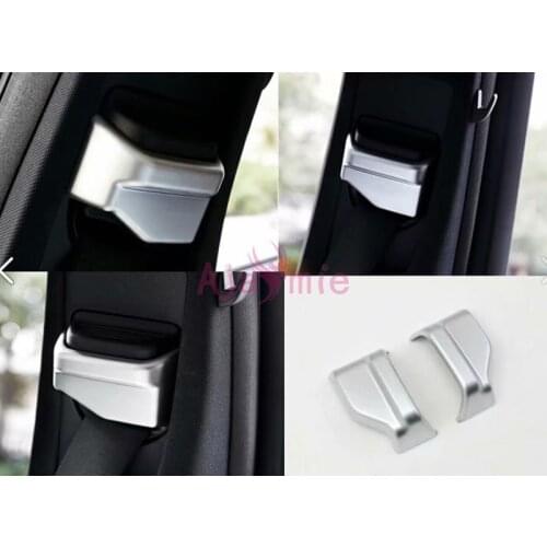 2014-2017 Chrome Car Styling Interior Seat Belt Decoration Cap Cover Panel Trim For Mercedes Benz Vito V Class W447 Accessories