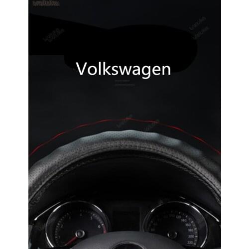 Leather steering wheel cover bump feel wear-resistant leather breathable non-slip CD50 Q04