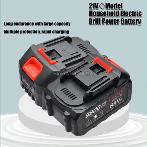 21V 18650 lithium battery large capacity lithium battery tool accessories for rechargeable electric screwdriver electric wrench