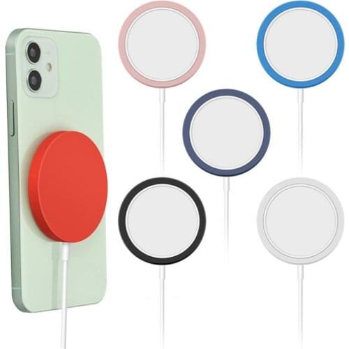 Soft Silicone Phone Wireless Charger Adapter Protective Case Cover for MagSafe- for iPhone12 pro MAX