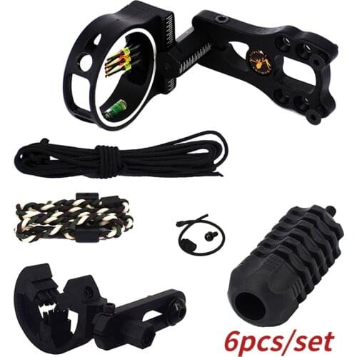 6Pcs Set for Compound Bow Archery Upgrade Combo Bow Sight Kits Arrow Rest Stabilizer Compound Bow Accessories