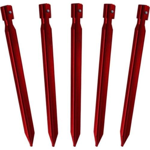 5Pcs/lots Tent Canopy Ground Nails 25cm Outdoor Camping Hiking Tent Pegs Nails Canopy Rope Floor Nail Stakes Tent Accessories