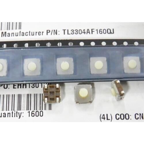 Original E-SWITCH SMD Tact Switch 6.2 * 6.2 * 3.4mm soft keys TL3304AF160QJ