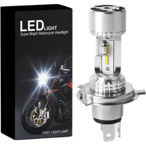 2pcs Motorcycle LED Headlight H4 HS1 BA20D H6 Blub DC 9V~60V 6000K Moto Light CSP Chip Scooter Accessoire Motobike Head Lamp