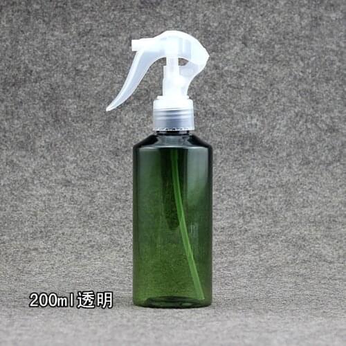 100ml/150ml/200ml Oblique Shoulder Green PET Plastic Bottle with Lock Small Mouse Fine Mist Spray Bottle 10PCS/LOT