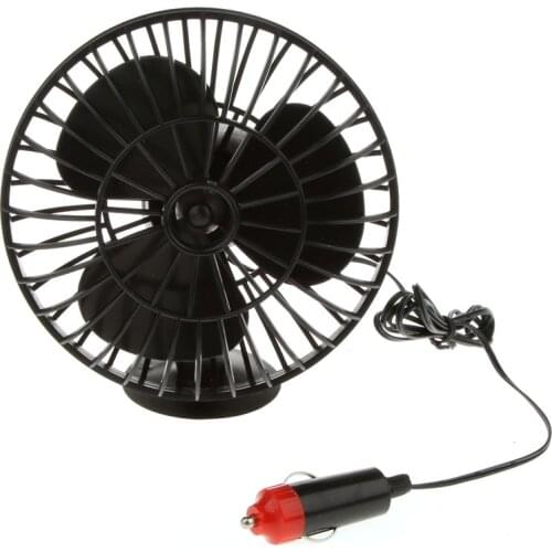 12V 4 Inch Summer Mini Portable Air Fan Car Vehicle Cooling Suction Cup Adsorption Super Energy-saving Mimi Fan for Office Home
