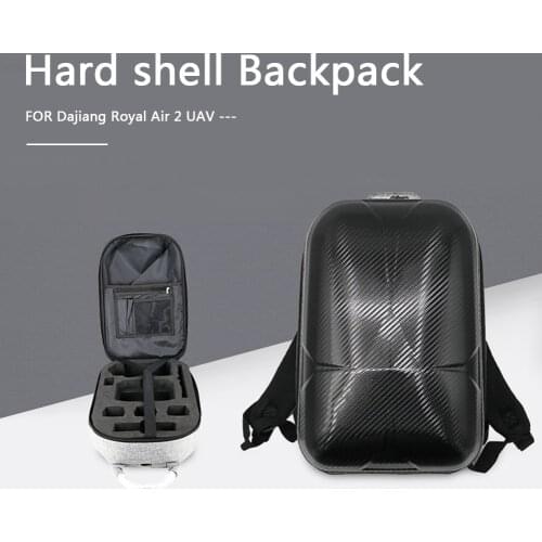 Hard Shell Backpack for DJI Mavic Air 2 Dual Zipper Waterproof Protective Case Shoulder Bag Carrying Bag Drone Accessories