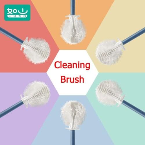 Xiaomi Food Grade Soft Rubber Bristles Brush Head No Dead Angle Cleaning Suitable for Multiple Cup Types Support Hung