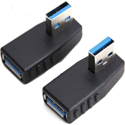 USB 3.0 adapter, left-angled, right-angled