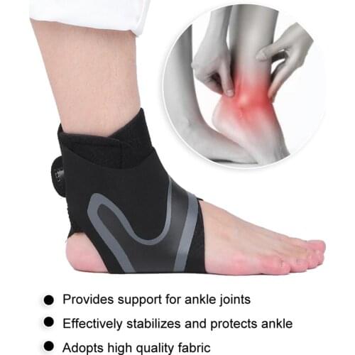 Left/Right Ankle Support Prevent Sprain Relief Pain Reduction Exercise Load Fracture Fixation Recovery Foot Care Black Portables