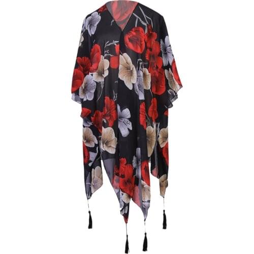 Women Summer Floral Jacket Coat Sun Protection Cardigan Shawl New