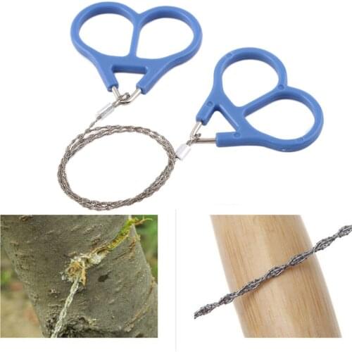 1 Pcs OR 2 Pcs High Strength Protable Steel Saw Wire Camping Hunting Travel Emergency Survive Tool Stainless Outdoor Survival