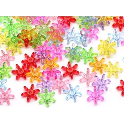 Mixed Color Transparent 12x5mm Gear Acrylic Beads 30pcs Loose Spacer Beads For DIY Jewelry Design Necklace Bracelet Accessories