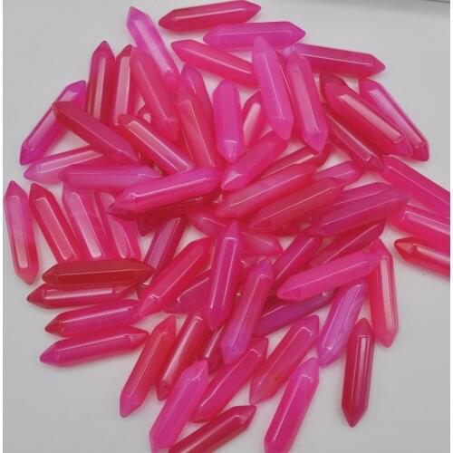 35x8MM Red Carnelian Cabochon CAB GEM Crystal Pillar Jewelry Pendant Making (5 pcs/lot) H205