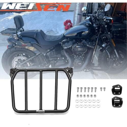 For Harley 2018-2021 Sport Glide Softail FLSB Fat Bob FXFB FXFBS FXLR FXLRS Motorcycle Accessories Sissy Bar Sport Luggage Rack