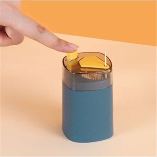 Automatic Toothpick Holder Push-Type Box Portable Toothpicks Boxs Container Dispenser For Dining Living Room Kitchen Decor