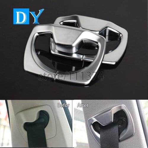 Car Styling ABS B Pillar Seat Safty Belt Cover Decoration Trim For BMW 3 4 Series 316i 318li F30 F31 2013-2015 2016 chrome Stick