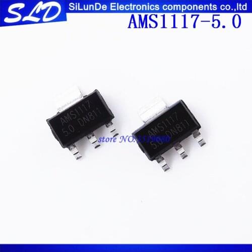 Free Shipping 1000pcs/lot AMS1117-5.0 AMS1117-5.0V , AMS1117 1117 5V 1A SOT-223