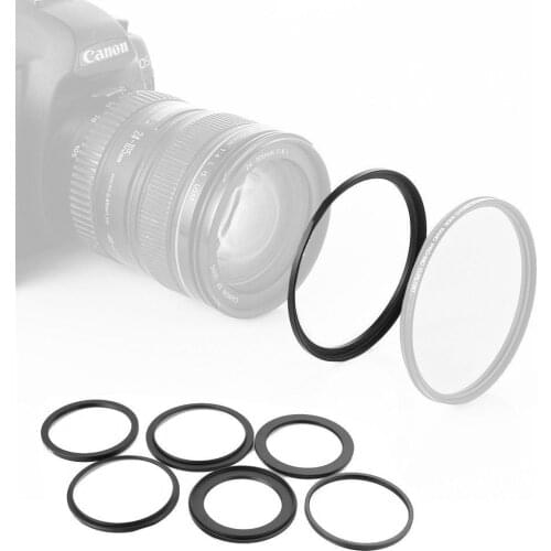 Black Metal 37mm-42mm 37-42mm 37 to 42 Step Up Ring Filter Adapter Camera High Quality 37mm Lens to 42mm Filter Cap Hood