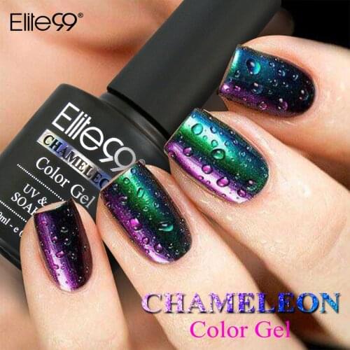 Elite99 Chameleon Gel Nail Polish Soak Off UV Gel Polish Lacquer Semi Permanent Color Changing Nail Art Manicure Gel Varnishes