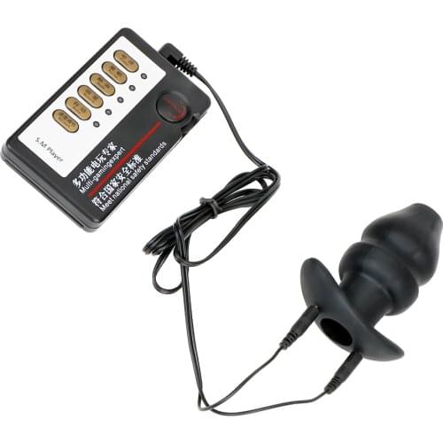 IKOKY Female Masturbation Sex Products Prostate Massage Anal Plug Sex Toys for Women Electric Shock