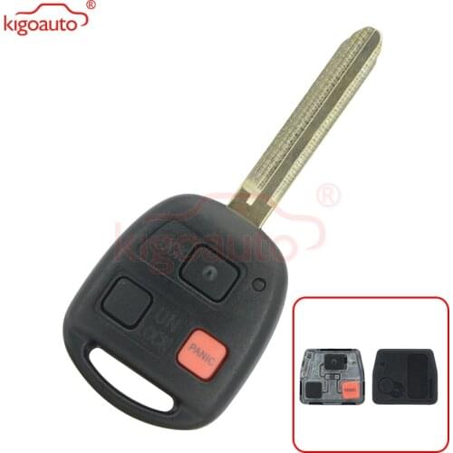 Kigoauto Remote key 3 button TOY43 315mhz with 4C chip For Toyota Land Cruiser HYQ1512V 1998 1999 2000 2001 2002 Car key