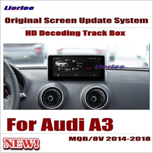 Liorlee Original Car Screen Update Decoder For Audi A3 2014-2018 MMI system Parking Rear view Camera Carplay Adapter Cable