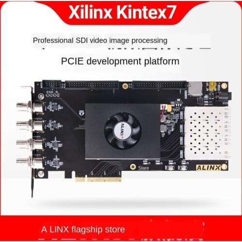 FPGA Development Board Xilinx Kintex7 3G SDI Video Processing Optical Fiber PCIe Accelerator Card Alinx AV7K300
