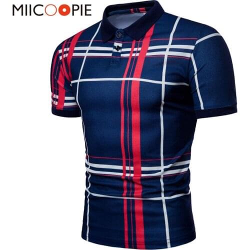 Men Plaid Polo Shirt Summer Luxury Breathable Classic Casual Tops Short Sleeves Tee Shirt Brands Jerseys Camisa Masculina