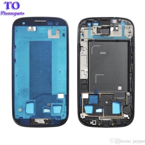 New Front Middle Frame Housing For Samsung Galaxy S3 i9300 i9305 i9308 i747 t999 LCD Bezel Plate with Volume Power