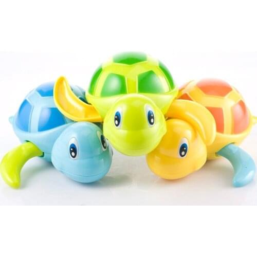 2018 New Hot Baby Turtle wound-up Chain small Animal Tortoise Toy Bath Toy Free shipping