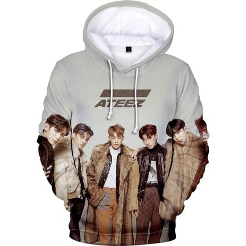 New Kpop ATEEZ 3D Printed Hoodies Women/Mens Harajuku Casual Hoodie Sweatshirt Streetwear Oversize Jacket Coat pullover Clothes