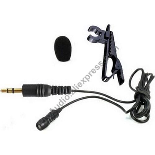 MICWL 60T-S Pro Tie Clip-On Lavalier Lapel Microphone Mike Mic for Wireless System transmitter 3.5mm 1/8" Jack Male Stereo