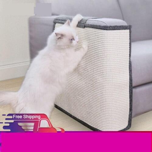 Cat Kitten Scratch Board Pad Sisal Toy Sofa Furniture Protector Cat Claw Care Product Cats Scratcher Paw Pad with Invisible Nail