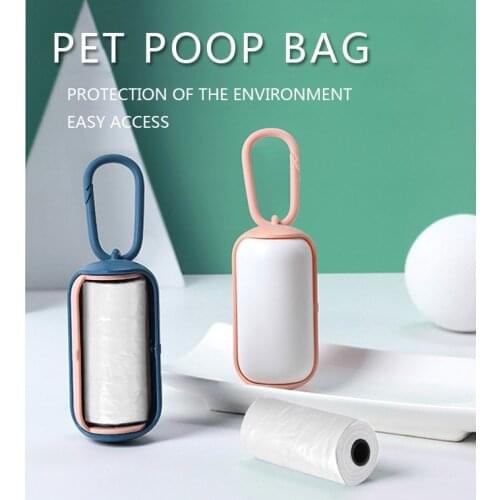 Portable Pet Poop Bag Dispenser Biodegradable Shit Poop Waste Bag Holder Box For Puppy Cat Pooper Scooper Outdoor Walking Suppli