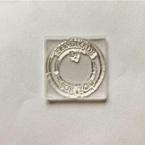 Handmade by Silicone Clear Seal Stamp DIY Scrapbooking Embossing Photo Album Decorative Paper Card Craft Art Handmade Gift E56C