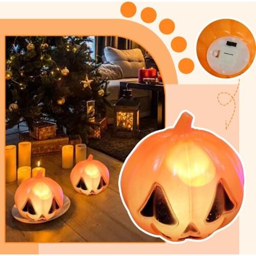 Led Pumpkin Light Halloween Decorations Luminous Skull Ghost Night Light Haunted House Bar Decoration Party Decor Props #WT