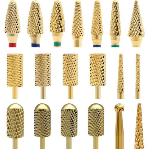 Carbide Nail Drill Bit Carbide Manicure Cutters For Manicure Drill Machine Cutter Nail Bit Milling Cutter Nail File Accessories